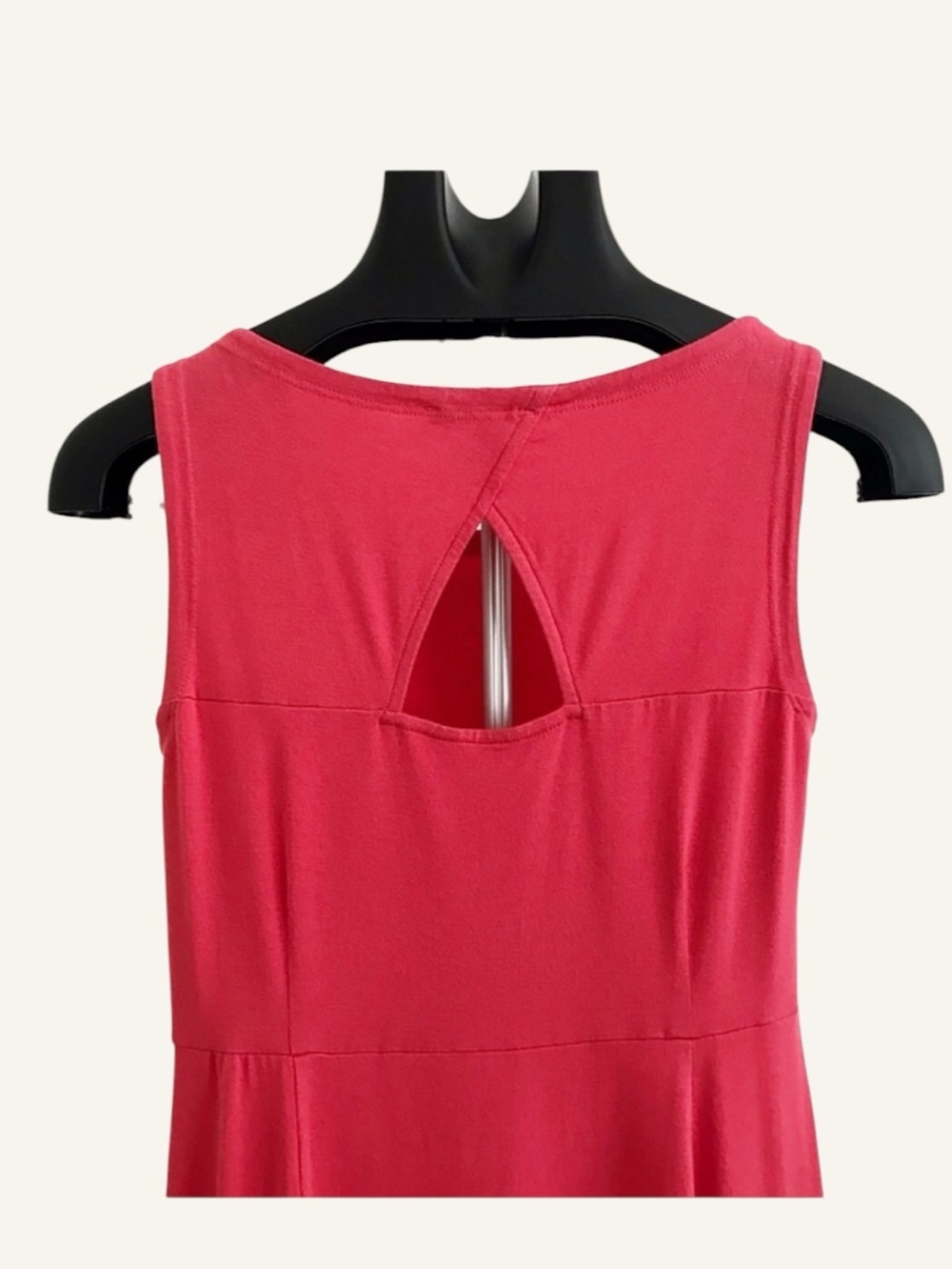 ☀️ Eileen Fisher Watermelon Pink |Sleeveless | Midi Dress | Size XS - Picture 4 of 7